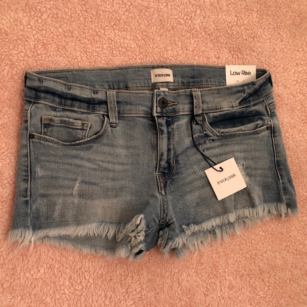 Denim shorts